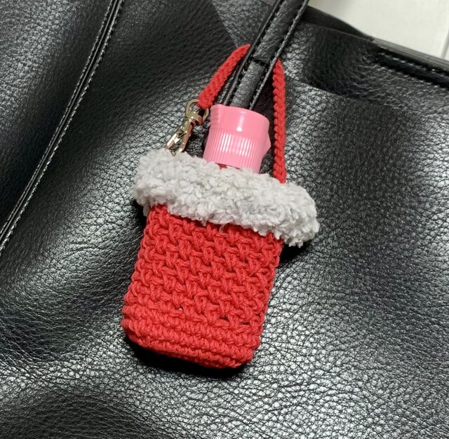 もも様　手ピカジェルホルダー　ケース　テピカジェル　除菌　ボトルホルダー 手ピカジェルホルダー モコモコ 除菌 アルコールケース | iichi