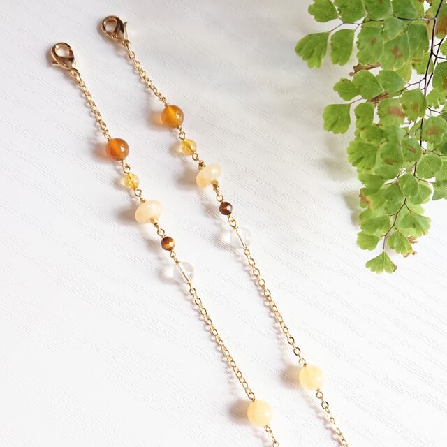 ≪マスクチェーン≫輝く秋のゴールドマスクコード Y-1460MC