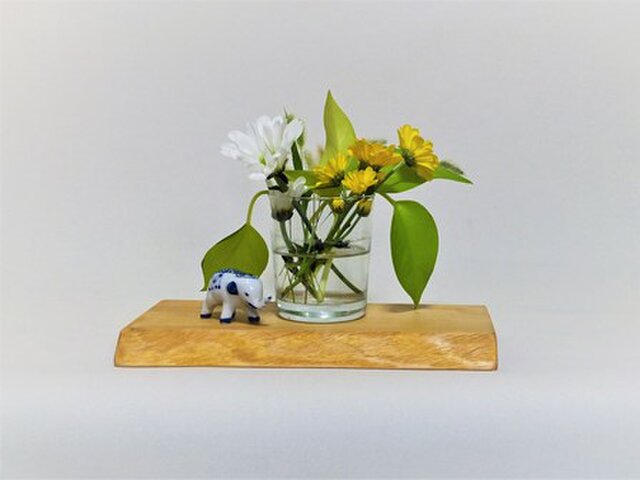 天然木花台・飾り台 No.8 栃の天然木 KD-26 | iichi 日々の暮らしを