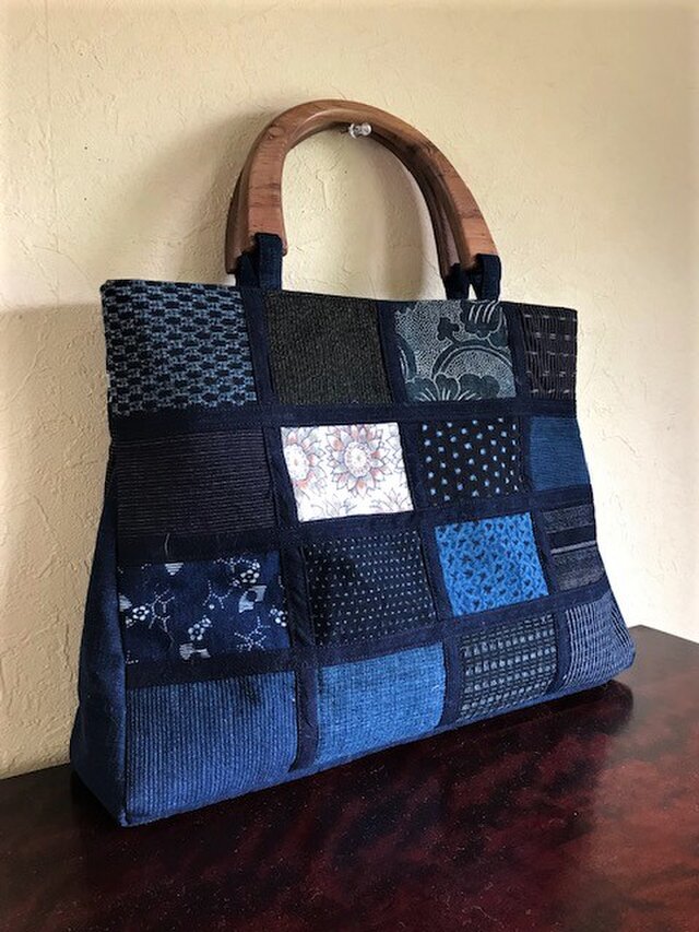古布剥ぎテープ止め手提げ【ひろたん様ご予約品】
