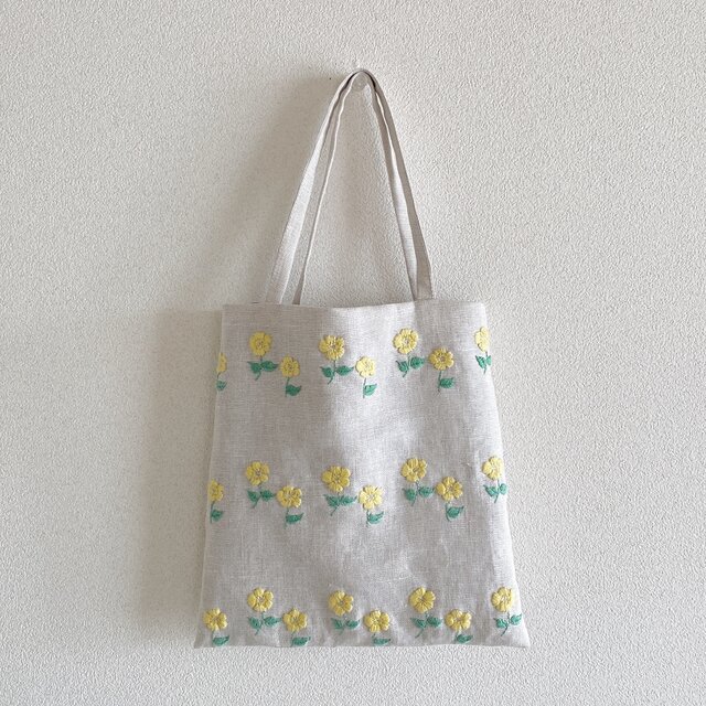 ともみ様オーダー品　おさんぽバッグ　オシロイバナ