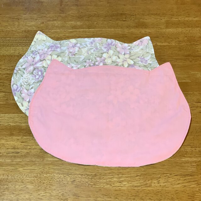 花柄の猫モチーフのおしゃれなランチョンマット♪２枚セット