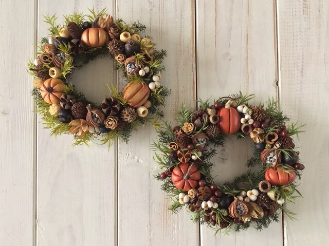 ハロウィンリース❣️あじさい‼️4点セット ハロウィンリース❣️あじさい‼️4点セット DEPOS デポス