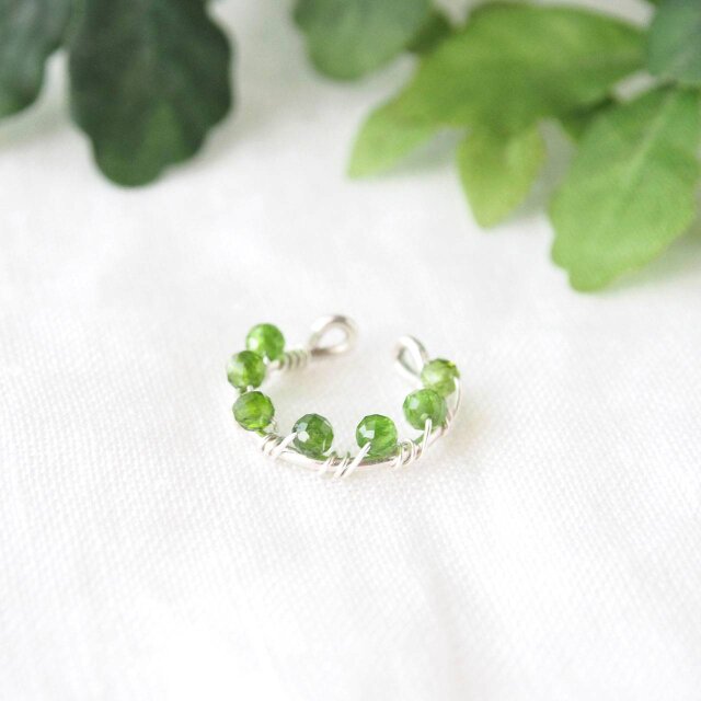 Circle  Cuff（Chrome Diopside）-片耳-