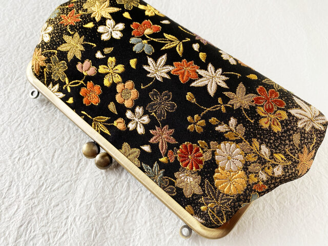 吹き寄せ文様 クラッチバッグ | iichi 日々の暮らしを心地よくする