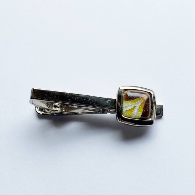 コメット【トパーズ Topaz】七宝焼のネクタイピン 純銀胎有線七宝