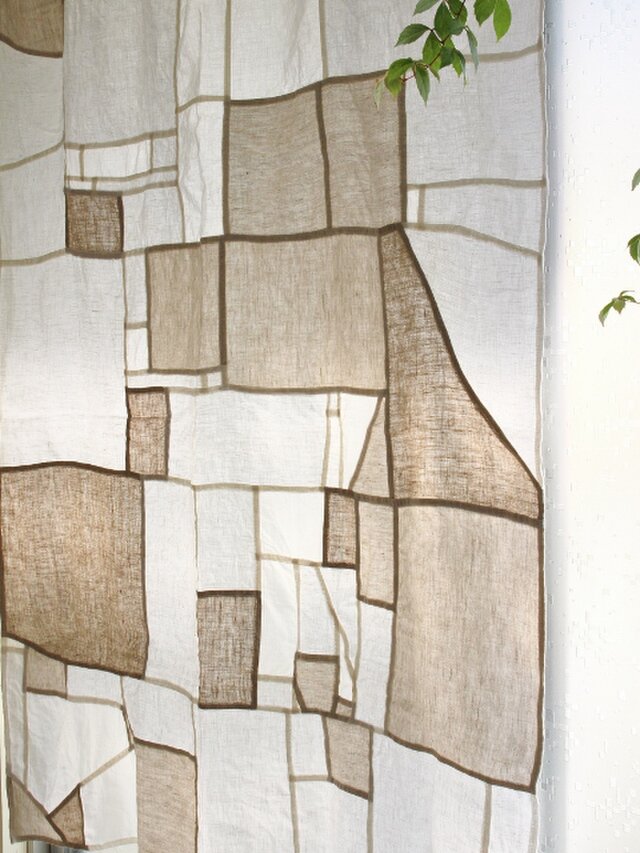 LINEN POJAGI CURTAIN 113×95