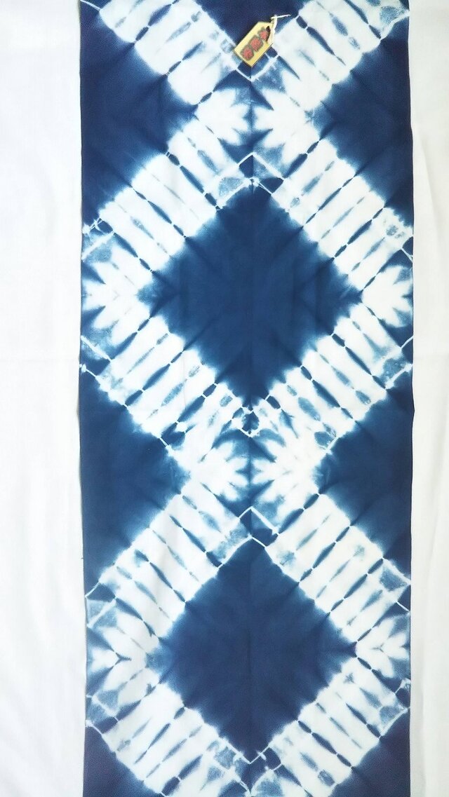 本 藍染 大枡絞り 日本 手ぬぐい | iichi 日々の暮らしを心地よくする