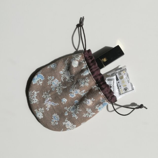ミニ巾着 YUWA綿麻 iichi 日々の暮らしを心地よくするハンドメイドやアンティークのマーケットプレイス