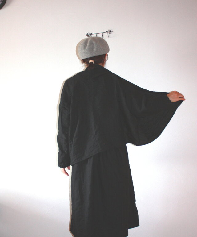 コットンウール　羽織ショールカーデ