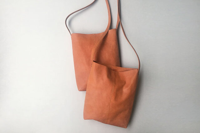 程よい袋 イタリアンレザー BROWN(牛革)の画像1枚目