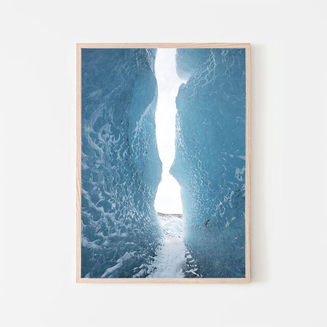 ヴァトナヨークトル氷河 / A3 アイスランド 氷の洞窟 入口 ヨーロッパ