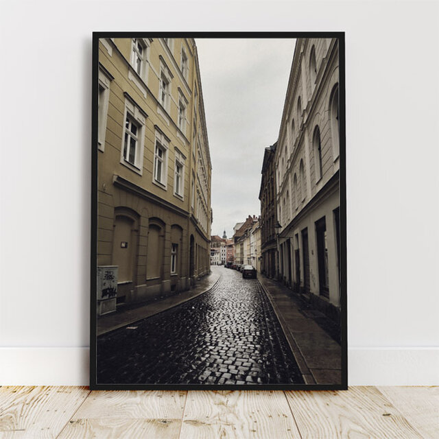 ドイツ、ゲルリッツの街並み / A3 アートポスター 風景写真 グランド