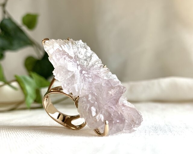 Snow flower Ring スノウフラワーリング K10 YG | iichi 日々の暮らし