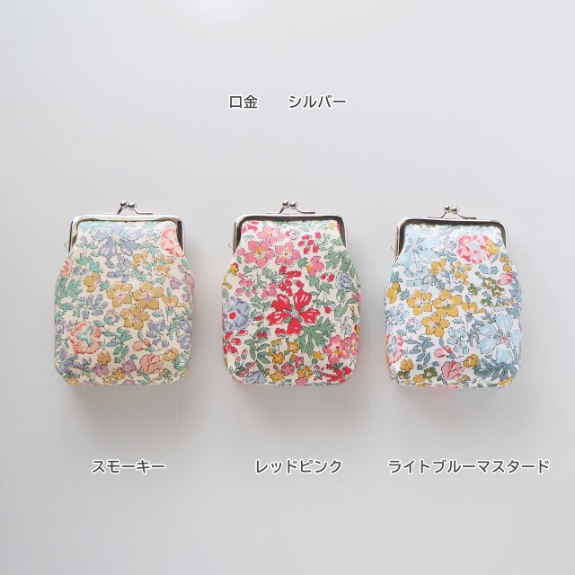 □リバティプリントのがま口カードケース / ウツダム□ chat (lbt-wdh