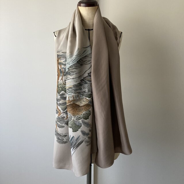 着物ストール　富士山