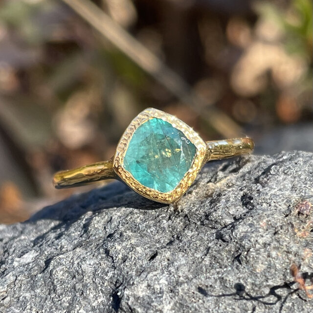 グランディディエライト　クッションカット　0.83ct　シルバーSV925リング