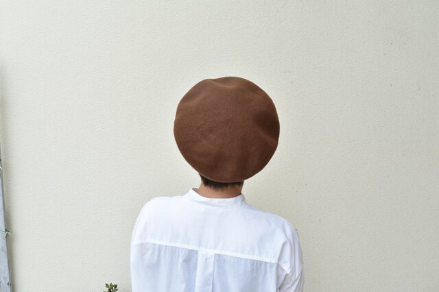 チェコ産 100%コットン ベレー帽 ブラウン | iichi 日々の暮らしを