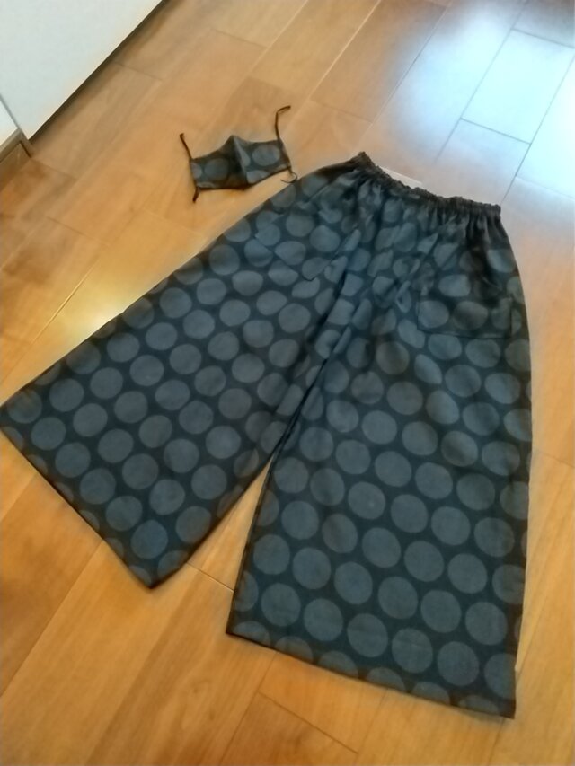 ビッグドッドブラックの柔らかコーデュロイガウチョ