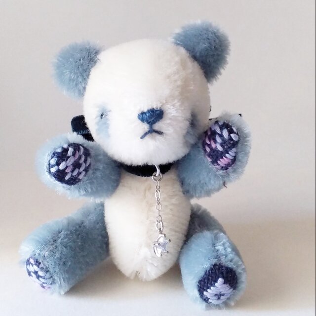 こぎん刺しのパンダのぬいぐるみ　明けの明星