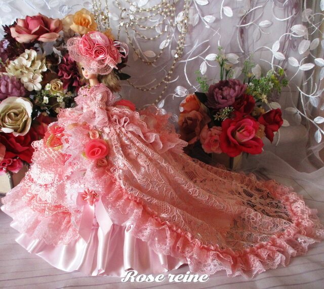 ベルサイユの薔薇 夢見る王妃 コーラルピンクシンフォニー魅惑のロング