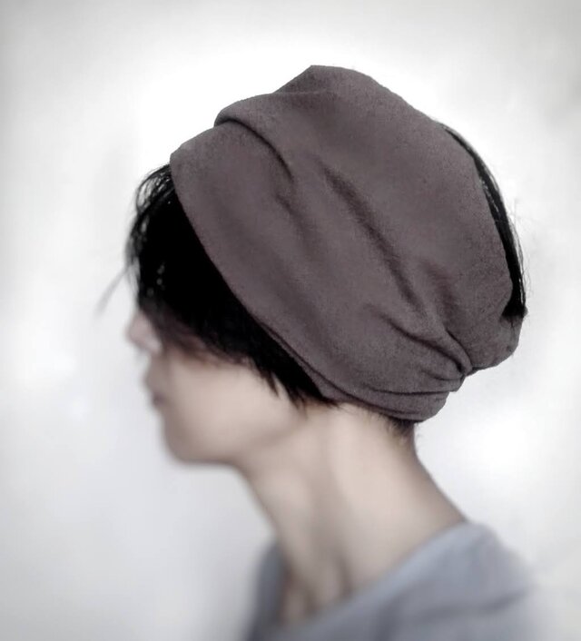 ターバンなヘアバンド　ミルクココア　送料無料