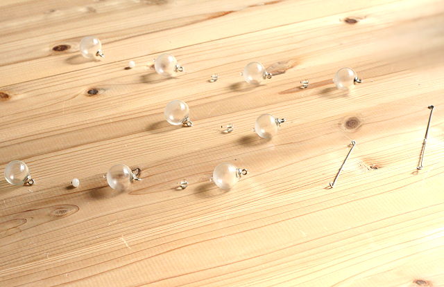 未使用　 Atenean Aamu モビール クリア 泡入りガラスのモビール（クリア） | iichi 日々の暮らしを