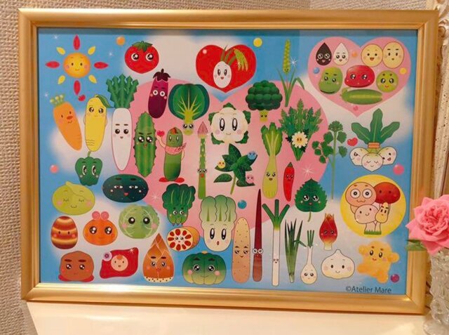 ポスター お野菜オールスターズ | iichi 日々の暮らしを心地よくする
