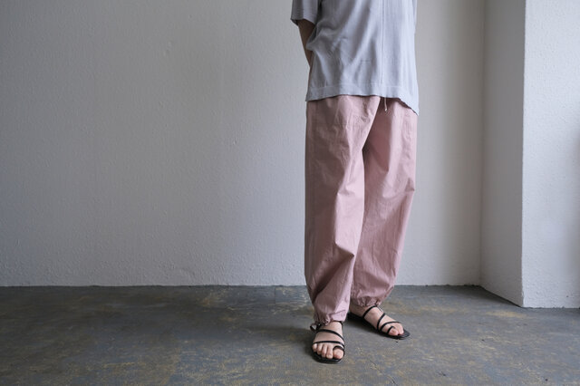 木間服装製作 / china pants 4color / unisex 1size 裾紐付き | iichi