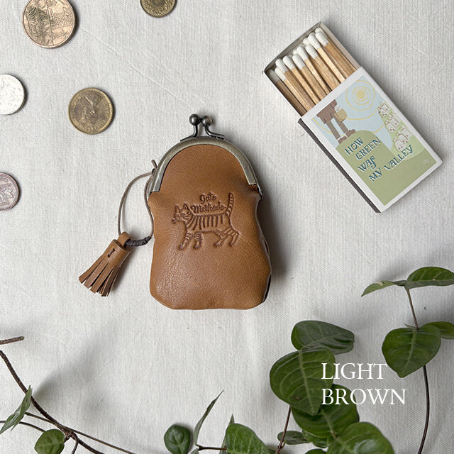 [トラ猫] がま口ポーチ(Petit)