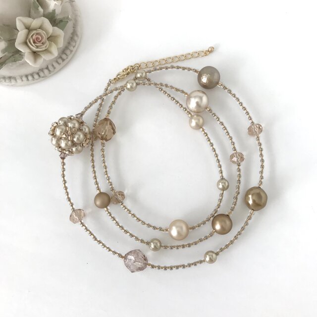 Melody Accessory ロングネックレス 日本製 パール レディース
