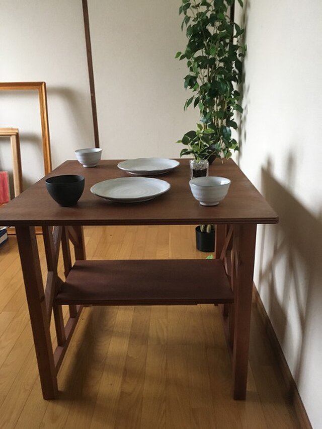 Region 06 dining table for 2 people 木製ダイニングテーブル 2人用