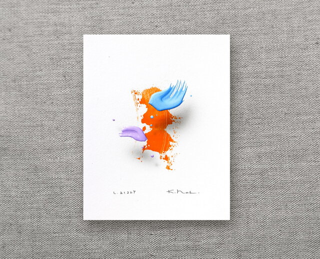 浮遊する筆触　【Layer 19104】 16 x 21cm　(額装) ★ 星 憲司 / Kenji HOSHI 浮遊する筆触 Layer 21227 21 x 16cm 額装 | iichi 日々の暮らしを