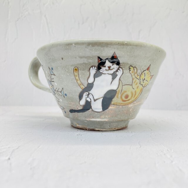 京焼　スープカップ　雪の結晶