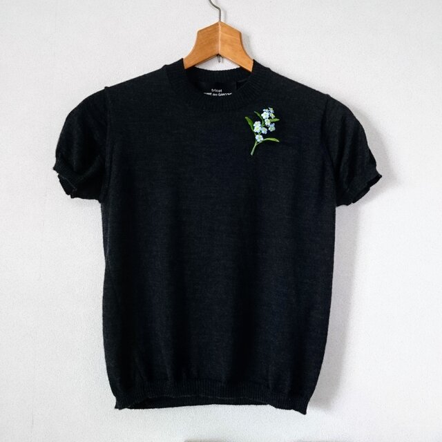 忘れな草の布花ブローチ◇コサージュ 勿忘草 | iichi 日々の暮らしを