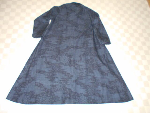 結城紬でコート型ワンピース - www.gigascope.net