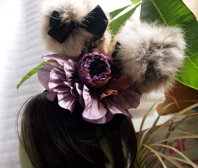 うさ耳ヘッドドレス オーダー 5点 楽天市場】ヘッドドレス うさぎ 耳 ロリータ うさ耳 メイド服 髪