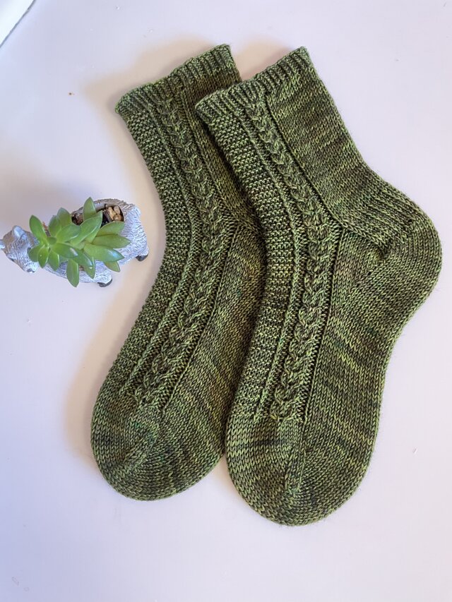 No.596 手編み靴下　