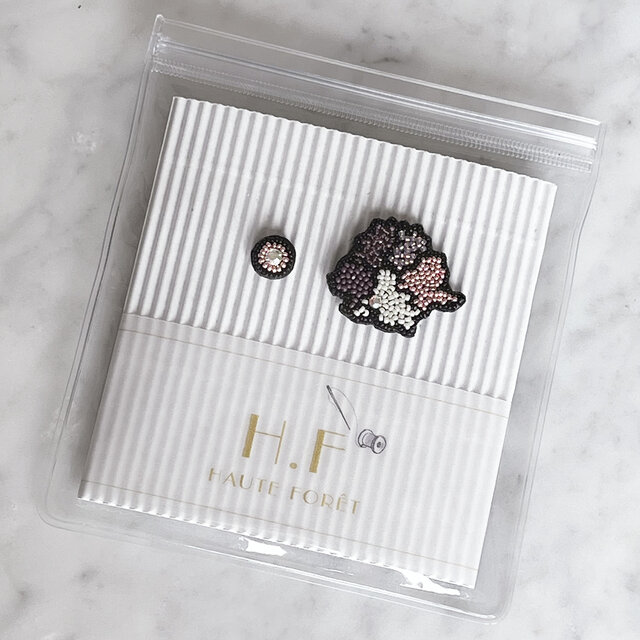 『地図モチーフのアクセサリー/ピアス』Okayama