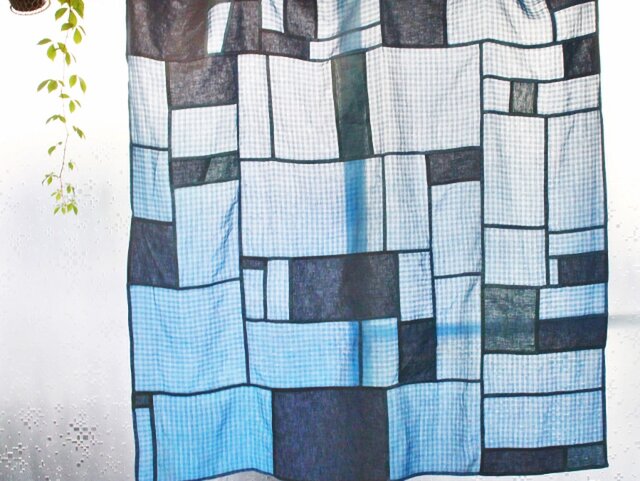 INDIGO POJAGI 106×106の画像1枚目