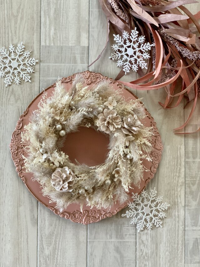 ホワイトリース　クリスマス　玄関　インテリア　クリスマスオーナメント　クリスマスプレゼント　ギフト