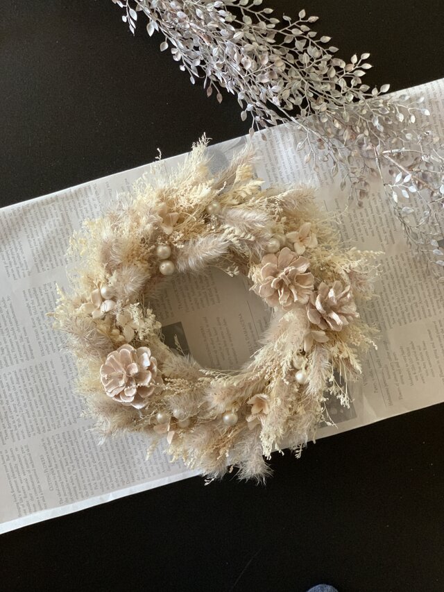 ホワイトリース クリスマス 玄関 インテリア クリスマスオーナメント