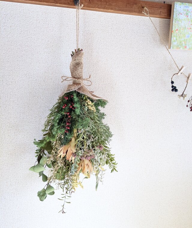 専用＊リューカデンドロン  ナチュラル　ドライフラワースワッグ ✼ドライフラワースワッグ✼【リューカデンドロン】 ドライフラワー