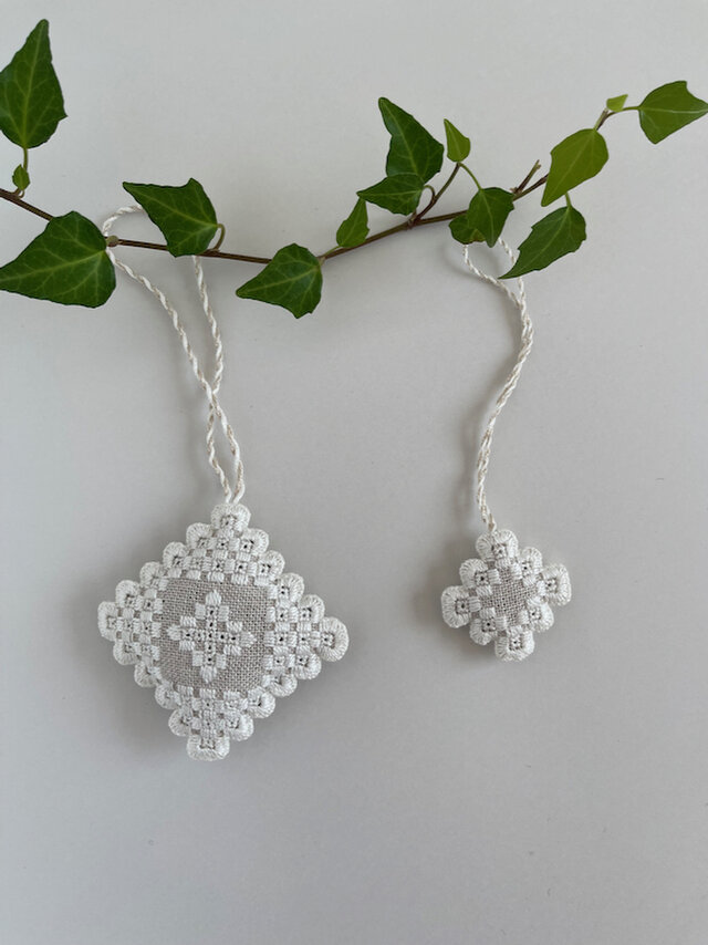 オーナメント - サシェ- 白