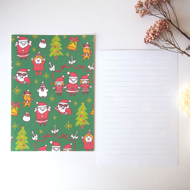 クリスマス限定 コンパクト レター クリスマスのレターセット | iichi 日々の暮らしを心地よくする