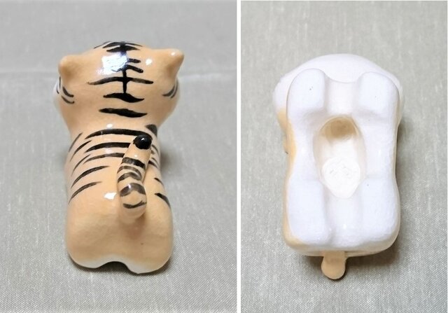 干支の寅 陶器の寅 虎の置物 かわいい寅 とら トラ 寅 | iichi