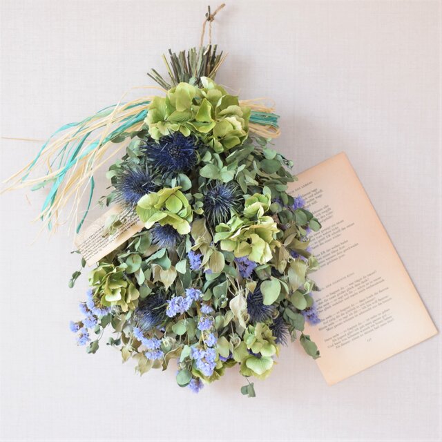 季節外れの紫陽花スワッグ…　