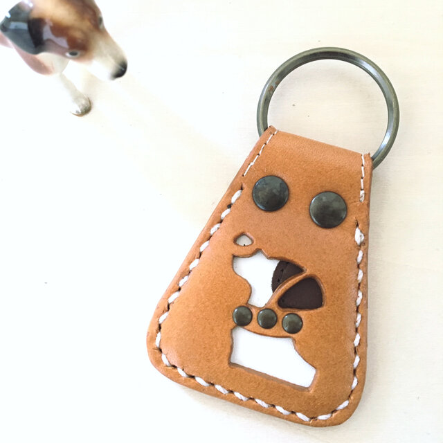 革製キーホルダー~JRT 黄の画像1枚目
