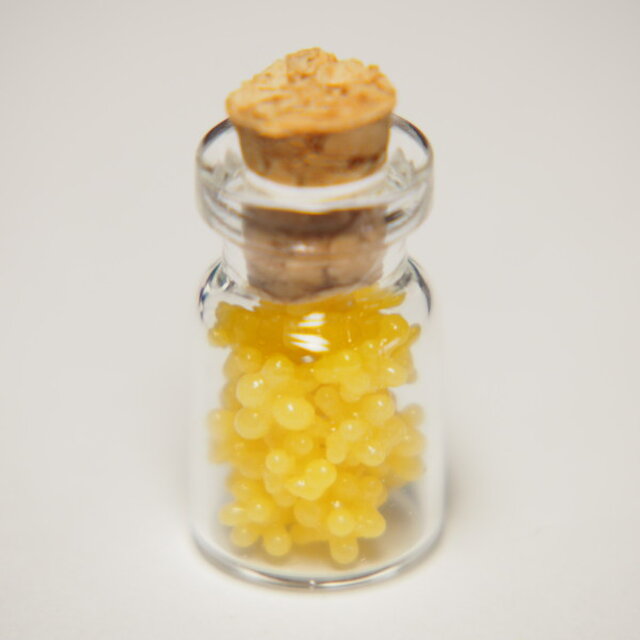 金平糖瓶詰めのミニミニオブジェ　黄色