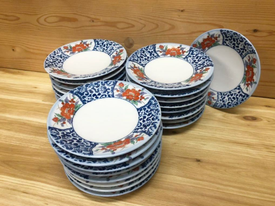 錦皿　13枚 新品】美濃焼製 染錦図取皿 25枚組 1枚のサイズ/直径/約13.5cm×高さ/約